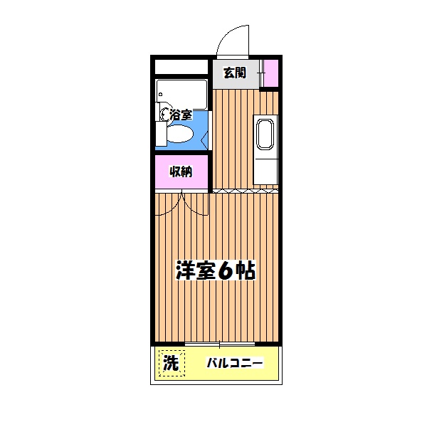 シャトー若草の間取り写真
