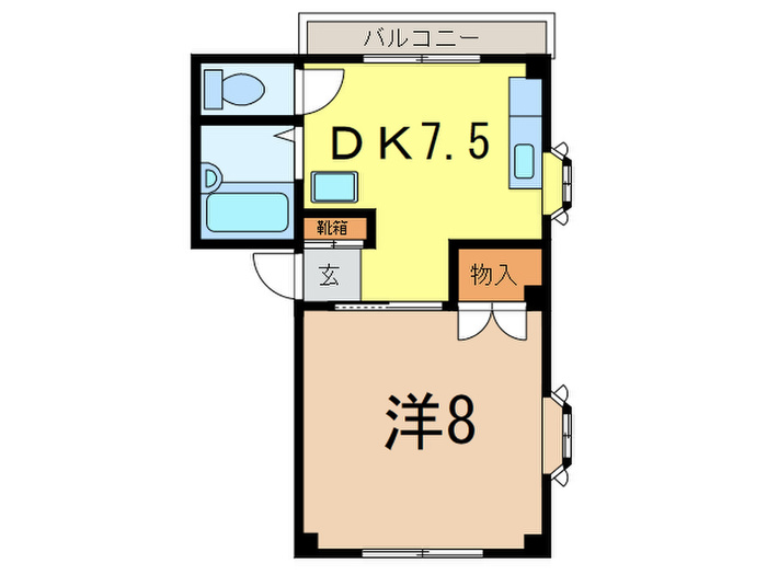 コ-ポ中原の間取り写真