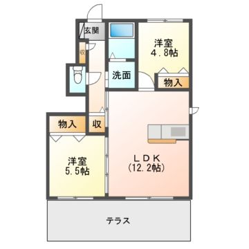 グリーンライフIIの間取り写真