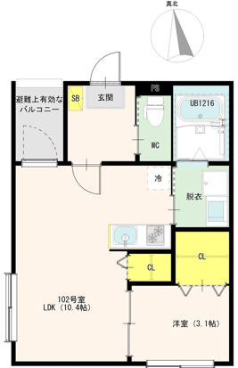 東部市場前K2レジデンスの間取り写真