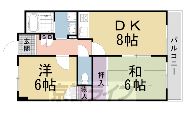 セレーノ祥豊の間取り写真
