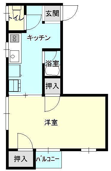 コーポ アイリスの間取り写真