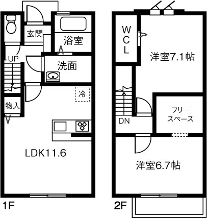 MAISONETTE LAND 栄 Aの間取り写真