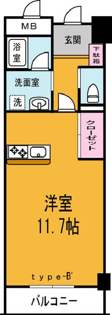日信ビルの間取り写真