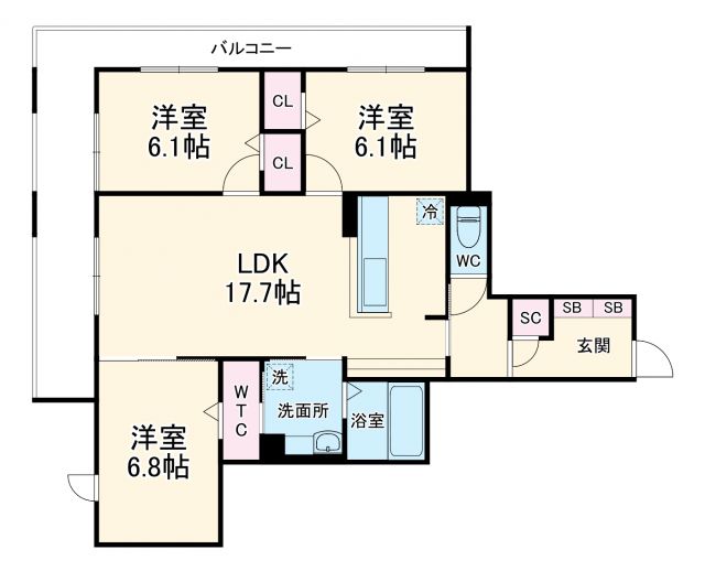La Grand Suitoの間取り写真
