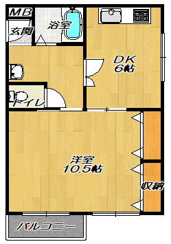 エムハイツ（Mハイツ）の間取り