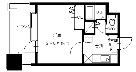 北九州市八幡東区尾倉のマンションの間取り