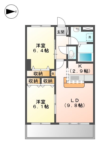 コンフォート ・ 宇土の間取り