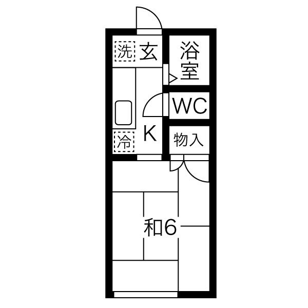 星コーポの間取り