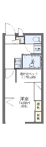 【レオパレスエバーグリーン葛本の間取り】