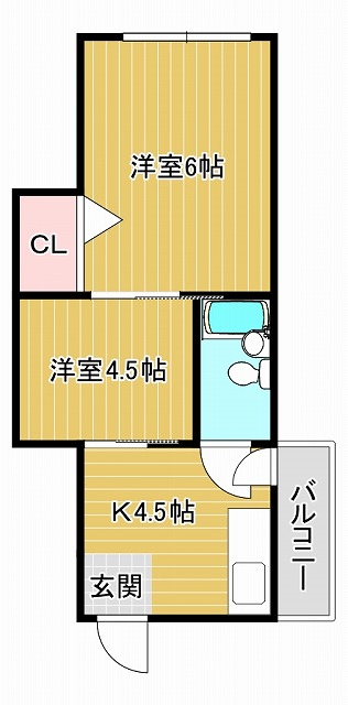 【神戸市東灘区御影山手のマンションの間取り】