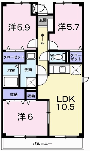 ファミール・サンフジの間取り