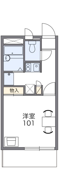 広島市南区丹那町のアパートの間取り