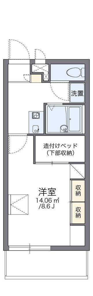 東京都西東京市中町２（アパート）の賃貸物件の間取り