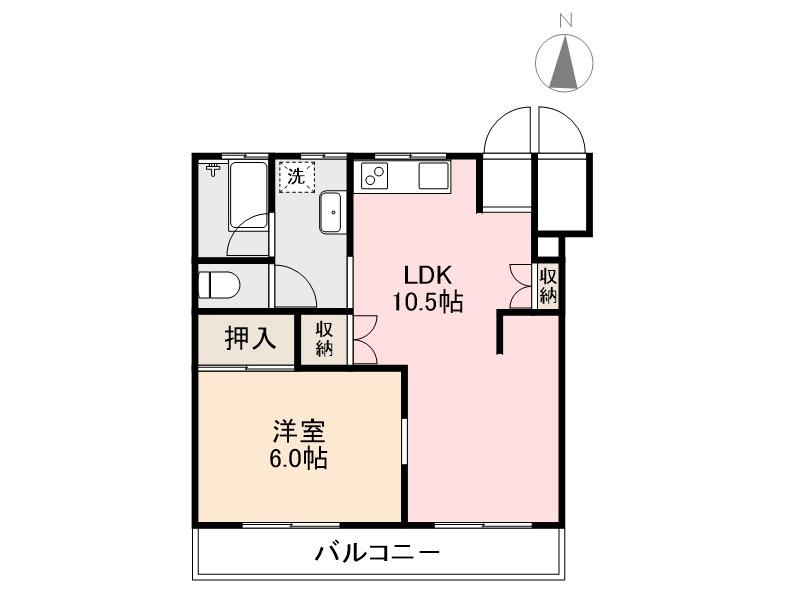 高松市高松町のマンションの間取り