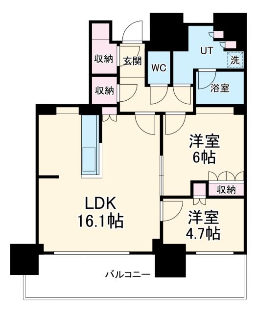 ローレルタワー堺筋本町の間取り