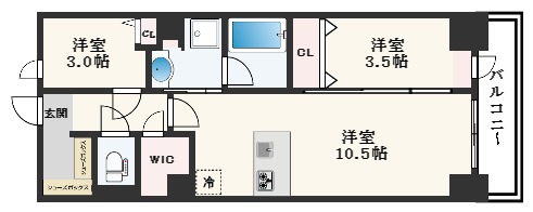 アーバネックス谷町六丁目の間取り