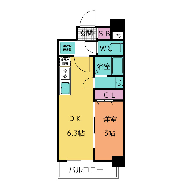 メイクスＷアート名駅南IIIの間取り