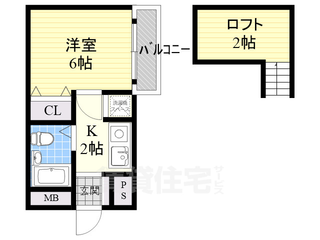 シャルマンフジ大和高田弐番館の間取り