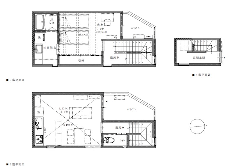 De machi maisonの間取り