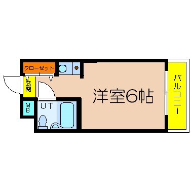 神戸市中央区御幸通のマンションの間取り