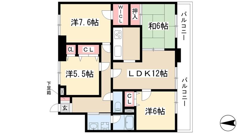 メゾン・ファミールの間取り