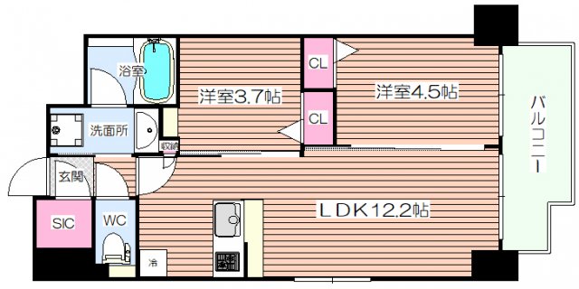 アーバネックス大阪天満橋の間取り