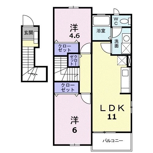 フォンテーヌ　Ｎ－IIの間取り