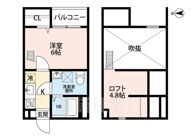 名古屋市中村区押木田町のアパートの間取り