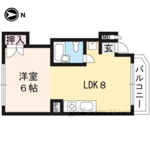 【シモン北大路の間取り】