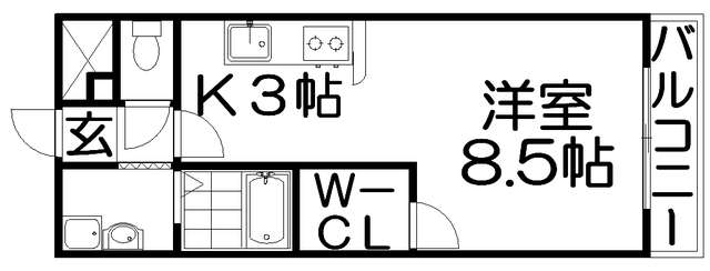 アンプルールフラーリッシュの間取り