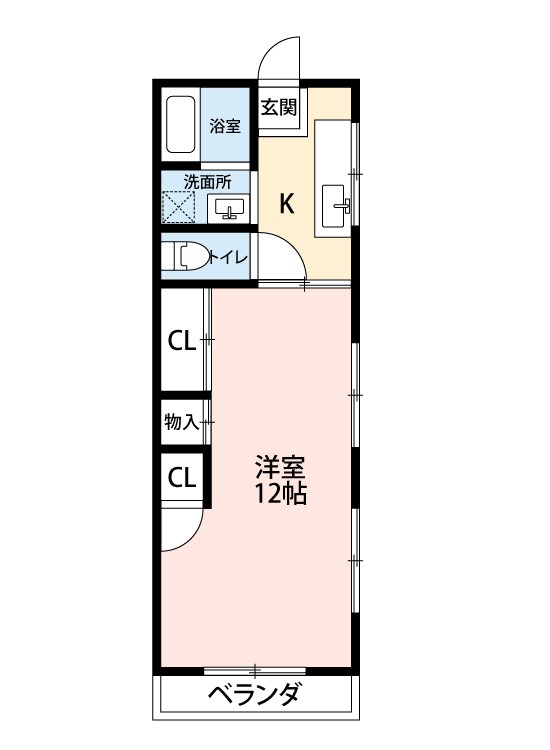 メゾン松川Bの間取り