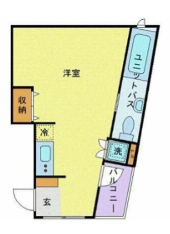 【鎌倉市由比ガ浜のマンションの間取り】