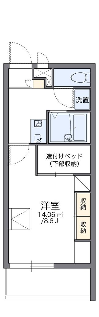 越谷市東大沢のマンションの間取り