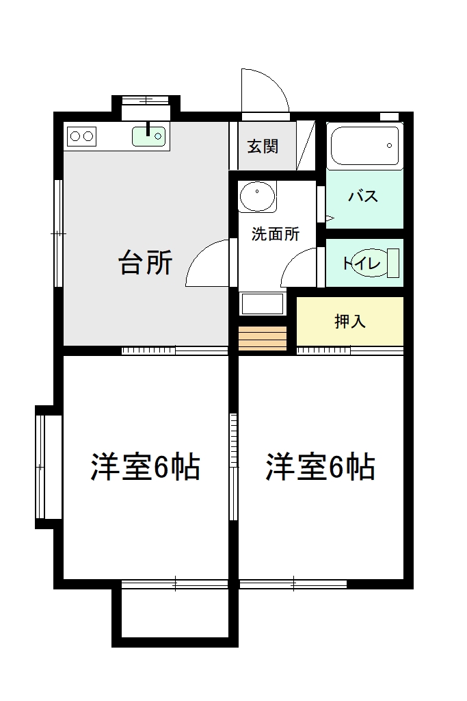 メゾンティ木村の間取り