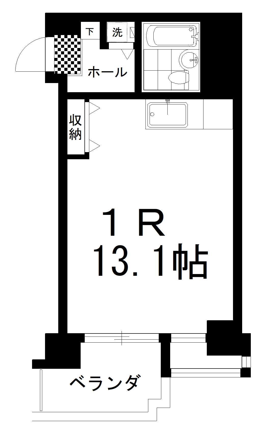 南大通４マンションの間取り