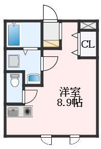 【藤井寺市沢田のマンションの間取り】