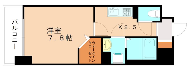 北九州市戸畑区一枝のマンションの間取り