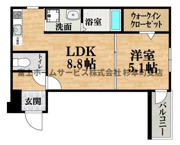 フジパレス エン II号館の間取り