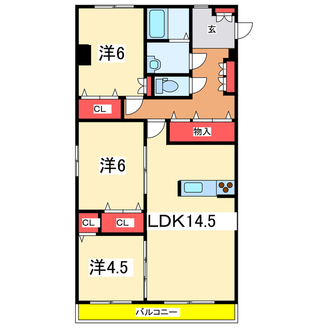 アドラブール文京町の間取り