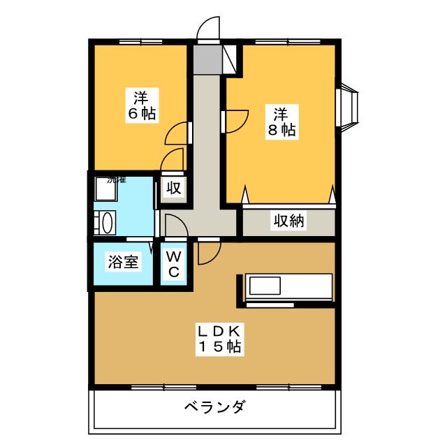 ジュピターＩＷＡＴＡの間取り