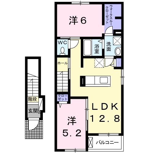 フラワーヒルIの間取り