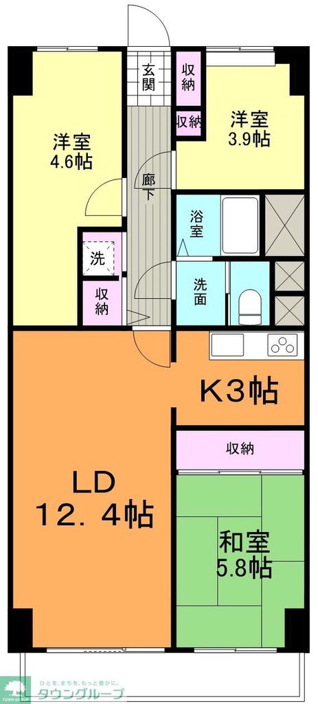 横浜市青葉区藤が丘のマンションの間取り