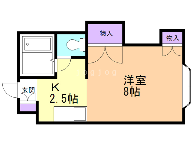 【メゾン・ド・ＥＢＡ菊水の間取り】