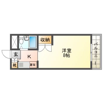 城陽市寺田のマンションの間取り