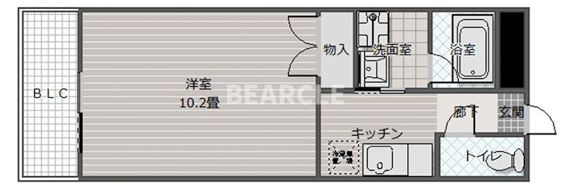エリーフラッツ京町の間取り