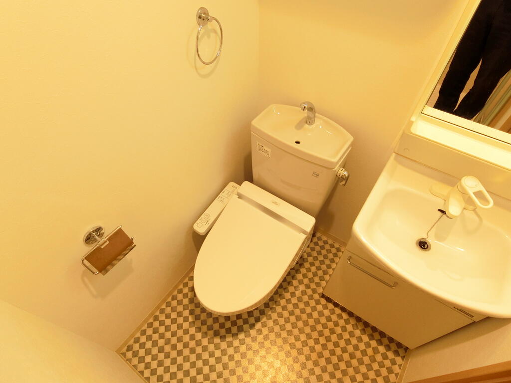 トイレ　別号室タイプの為、現状を優先します