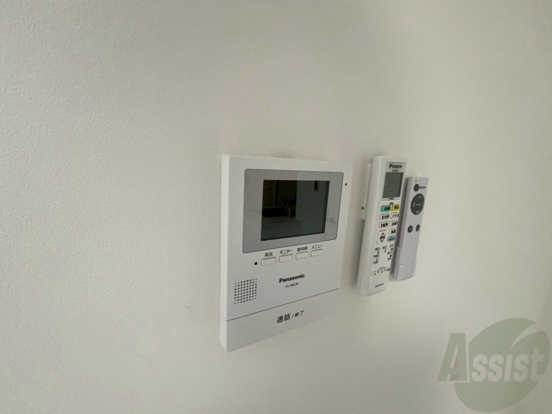 セキュリティ　インターホンです。オートロック付きで安心のマンションです。