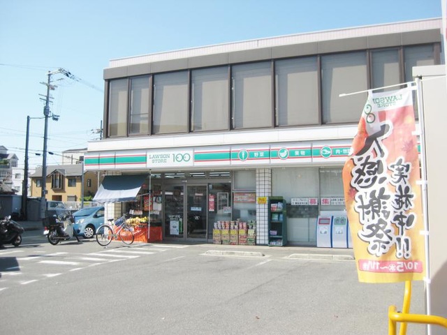 コンビニ　ローソンストア100東住吉今川店（コンビニ）まで433m