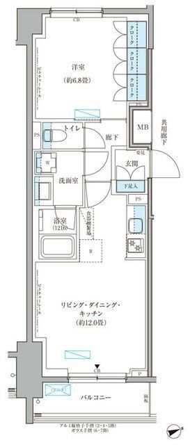 パークアクシス文京本郷の間取り写真